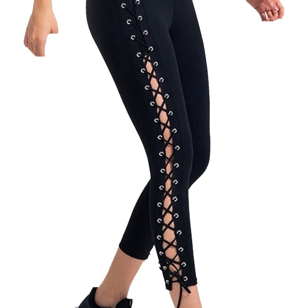 Peony black leggings
